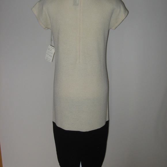 ST JOHN Neiman Marcus Cream/Black Knit Dress 10 - Picture 5 of 7